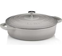 Sartén Kela Bräter Calido, 28 cm de diámetro, 3,2 litros de capacidad, color gris, fabricada en hierro fundido, esmaltada, resistente hasta 300 °C, tamaño 28 cm