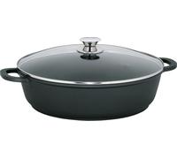 Kela Sartén KERROS 36 cm para paella con tapa, revestida en aluminio fundido, borde alto