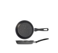 Sartén Manchada K2 Acero Ferroso Recubrimiento Cerámico 24 Cm, Negro