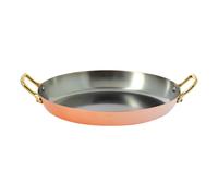 Sartén ovalada de Cobre para servir con asas de Bronce 36 cm Inocuivre de Buyer