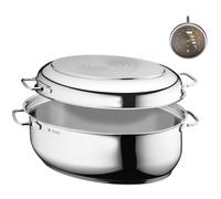 Sartén para asar ACTION, 8,5 l, con tapa multifuncional de acero inoxidable y termómetro, WMF