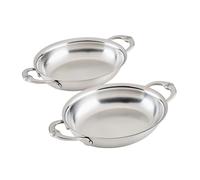 Sartén para asar DISPOSICIONES 17 x 14 cm, juego de 2 piezas, plateado, acero inoxidable, Hestan