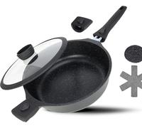 Sartén para estofados de 28 cm, apta para inducción, de aluminio, color . Sartén para estofados de 28 cm
