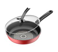 Sartén para freír especial de huevos - Sartén de inducción antiadherente con tapa, batería de cocina con mango cómodo para filete de panqueques tortilla Snacks