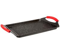 Sartén para parrilla de 46 cm, con revestimiento de piedra volcánica, apta para inducción