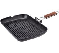 Sartén para parrilla Ecochef Titanium, apta para inducción, 1 unidad, 34 x 24 cm, fabricada en aluminio forjado