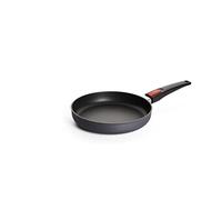 Sartén plana Woll Diamond Lite, 24 cm de diámetro, 5 cm de alto, con mango extraíble, apta para cerámica, gas, electricidad, halógena, no apta para inducción, sartén de aluminio fundido, apta para horno, antracita