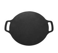 Sartén redonda coreana antiadherente con revestimiento de 6 capas, plancha de barbacoa coreana redonda grande para cocinar en interiores y exteriores, Material de aleación de (33cm)