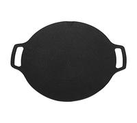 Sartén redonda coreana antiadherente con revestimiento de 6 capas, plancha de barbacoa coreana redonda grande para cocinar en interiores y exteriores, Material de aleación de (29cm)