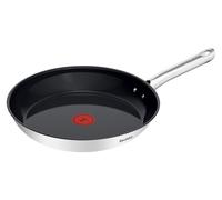 Sartén Tefal Duetto On de 28 cm, con revestimiento antiadherente cerámico Go Ceram, indicador de temperatura Thermo-Signal, asa remachada, apta para todo tipo de cocinas, duradera, de acero inoxidable