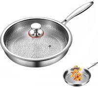 Sartén Titan - Antiadherente, 26 cm - Diseño con motivo de escamas de pescado y efecto martillado - Ideal para carne y para usar en la cocina de casa