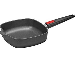 Sartén Woll CAST/AL para freír, de hierro fundido/aluminio fundido, apta para cocinas de inducción, con revestimiento antiadherente, incluye tapa