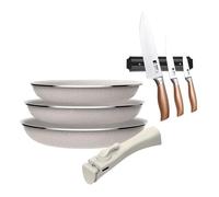Sartenes ø18ø20ø24cm inducción click&cook y cuchillos de cocina