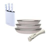Sartenes ø18ø20ø24cm inducción click&cook y cuchillos de cocina 24 cm