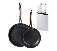 Sartenes ø20ø24cm inducción copper y cuchillos de cocina 24 cm