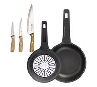 Sartenes ø20ø24cm inducción copper y cuchillos de cocina 24 cm
