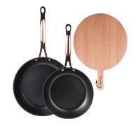 Sartenes ø20ø24cm inducción copper y tabla de corte