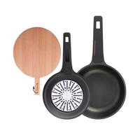 Sartenes ø20ø24cm inducción copper y tabla de corte 24 cm