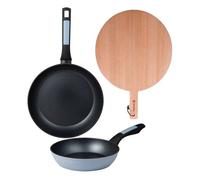 Sartenes ø20ø26cm inducción noia y tabla de corte 26 cm