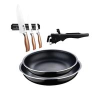 Sartenes ø22ø26cm inducción click&cook y cuchillos de cocina 26 cm