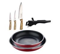 Sartenes ø22ø26cm inducción click&cook y cuchillos de cocina 26 cm