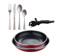 Sartenes ø22ø26cm inducción click&cook y set de 16 cubiertos