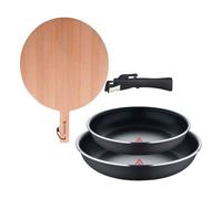 Sartenes ø22ø26cm inducción click&cook y tabla de corte 26 cm