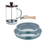 Sartenes ø24ø28cm inducción click&cook y cafetera de émbolo 28 cm