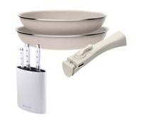 Sartenes ø24ø28cm inducción click&cook y cuchillos de cocina