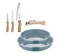 Sartenes ø24ø28cm inducción click&cook y cuchillos de cocina