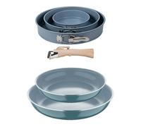 Sartenes ø24ø28cm inducción click&cook y juego de moldes horno