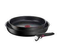 Sartenes INGENIO ECO RESIST L3979102, juego de 3, negro, aluminio, Tefal