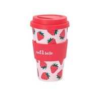 Sass & Belle Taza de café de viaje de fresa