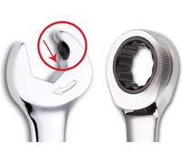 Sata llave combinada de carraca doble, 8 mm, 140 mm, st43604 (doble ll