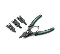 SATA ST09251SJ Juego de Alicates Combinados para Anillos Elásticos con 4 Mordazas Intercambiables, 5 Piezas