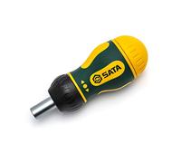 SATA ST09348 Juego de destornilladores de trinquete rechoncho 6 en 1 con mecanismo de trinquete suave y tres ajustes