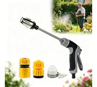 Satiskid Lavadora a presión, pistola de lavado a presión con 3 boquillas, pulverizador de chorro ajustable giratorio de 360°, lanzador de agua de alta presión para coche, patio, entrada, cubierta