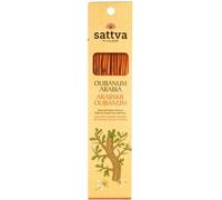 Sattva Ayurveda Olibanum Arabia - Varillas de incienso natural para relajación, aroma dulce de resina terrosa, enrolladas a mano, 15 varillas de 30 g