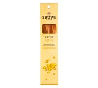Sattva Ayurveda Varillas de incienso Copal de calidad premium, incienso natural para relajación, fragancia resinosa, enrolladas a mano, 15 varillas de 30 g