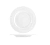 Saturnia 12 Platos Pisos Ischia de Porcelana Blanca cm.26