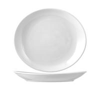 Saturnia 6 Platos De Bistec Tivoli En Porcelana Blanca De 30,5 Cm