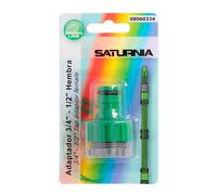 Saturnia adaptador manguera plastico 3/4-1/2' hemba blister