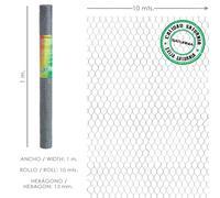 Saturnia - enrejado triple torsion 13 / ancho 100 cm. rollo 10 metros
