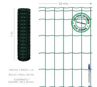 Saturnia malla plastificada country 100x50 / 100 cm. rollo 25 metros