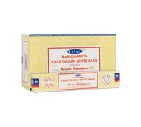 Satya Californian White Sage - Varillas de incienso - 12 paquetes de 15g Brown