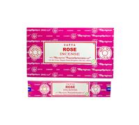 Satya Pack de 6 o 12 cajitas 15g de Incienso, Inciensos de Satya no tóxicas, perfectas para meditación y relajación, paquete regalo, Inciensos Satya Sandalwood, Satya Aaruda, Satya Vainilla, enrollada