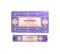 Satya Pack de 6 o 12 cajitas 15g de Incienso, Inciensos de Satya no tóxicas, perfectas para meditación y relajación, paquete regalo, Inciensos Satya Sandalwood, Satya Aaruda, Satya Vainilla, enrollada
