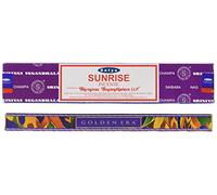 Satya Sai Baba Sunrise Nag Champa - Varillas de Incienso (15 Varillas)