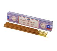 Satya - Varillas de Incienso auténticas de 15 g, 1 Paquete de Varias fragancias (Lavanda Francesa)