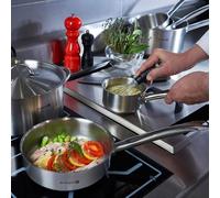 Sauté de Acero Inoxidable 18/10 De Buyer - Ideal para Saltear, Dorar y Cocinar Arroces o Salsas con Diseño Robusto y Duradero